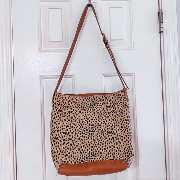 UNIVERSAL THREAD • Spotted Animal Print Bucket Tote Shoulder Bag Purse - Picture 1 of 10